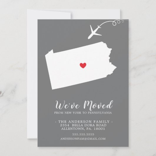 Bewegingsaankondiging | Staat Pennsylvania Aankondiging (Voorkant)
