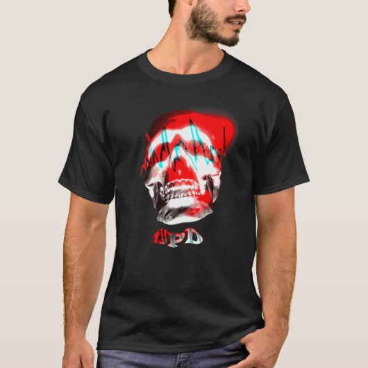 Bewegingsgolf Frequentie Schedel T-shirt (Voorkant)