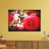 BEWEGINGSKLEUR van boomrozen op Canvasprint Canvas Afdruk (Insitu (Woonkamer))