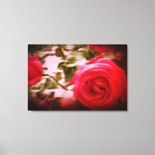 BEWEGINGSKLEUR van boomrozen op Canvasprint Canvas Afdruk