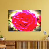 BEWEGINGSKLEUR van een roos Canvas Afdruk (Insitu (Woonkamer))