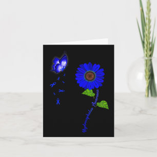 Bewegingslint Blauwe Vlinder Zonnebloem Kaart
