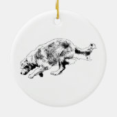 Bewegingsmoment Gouden Aandenken Keramisch Ornament (Achterkant)
