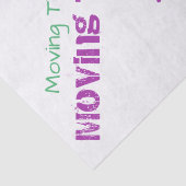 Bewegingstijd kleurrijke typografie Nieuw startpun Tissuepapier (Detail)