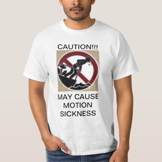 bewegingsziekte t-shirt (Voorkant)