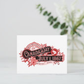  bewegwijzering op Canada Day Briefkaart (Staand voorkant)