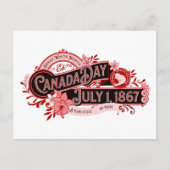  bewegwijzering op Canada Day Briefkaart (Voorkant)