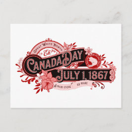  bewegwijzering op Canada Day Briefkaart