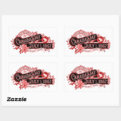  bewegwijzering op Canada Day Rechthoekige Sticker (Vel)