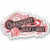 bewegwijzering op Canada Day Sticker (Voorkant)