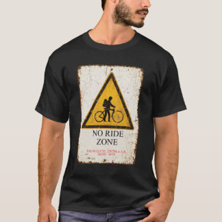 BEWEGWIJZERING VOOR NO RIDE ZONE T-SHIRT