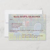 Beweide van liefde - herfst Boom Wedding RSVP Kaart (Voorkant)