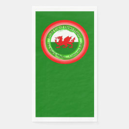 Bewerk bijpassende Welshe Draak St David's Day Servet