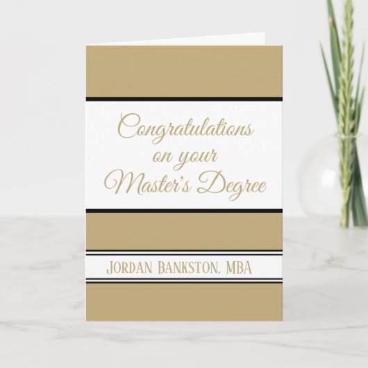Bewerk de Initialen! Master's degree Afstuderen ka Kaart (Voorkant)
