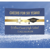 Bewerk het Jaar! Klassieke klasse reübanner Spandoek