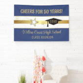 Bewerk het Jaar! Klassieke klasse reübanner Spandoek (Insitu)