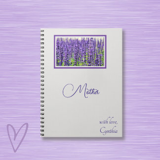 Bewerk namen, Lovely Lavender Journal, Notitieboek