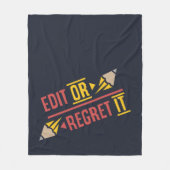 Bewerk of betreur het Engelse leraar Fleece Deken (Voorkant)