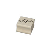 Bewerk ontwerp om fancy hoofdletter N monogram te  Rubberstempel (Stempel)
