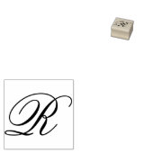 Bewerk ontwerp om fancy hoofdletter R-monogram te  Rubberstempel (Gestempeld)