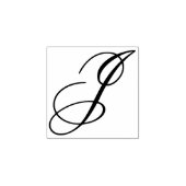 Bewerk ontwerp om fancy hoofdlettermonogram J te w Rubberstempel (Afrduk)