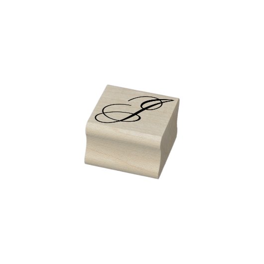 Bewerk ontwerp om fancy hoofdlettermonogram J te w Rubberstempel (Stempel)