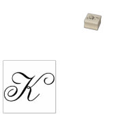Bewerk ontwerp om fancy hoofdlettermonogram K te w Rubberstempel (Gestempeld)