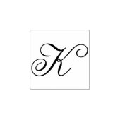 Bewerk ontwerp om fancy hoofdlettermonogram K te w Rubberstempel (Afrduk)