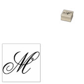 Bewerk ontwerp om fancy M-monogram te wijzigen Rubberstempel (Gestempeld)