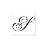 Bewerk ontwerp om fancy S-monogram te wijzigen Rubberstempel (Afrduk)