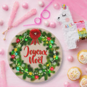 Bewerk Tekst Assiette joyeux Noël 9" Papieren Bordje (Feest)