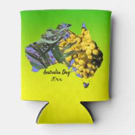 Bewerk tekst Australië Dag Gumblad Wattle  Blikjeskoeler
