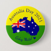 Bewerk tekst die overeenkomt met Australia Day 3"  Ronde Button 7,6 Cm (Voorkant)