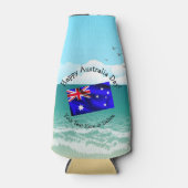 Bewerk Tekst die overeenkomt met Australia Day Fla Flesjeskoeler (Voorkant)