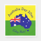 Bewerk Tekst Jaar Australia Day Servet (Voorkant)