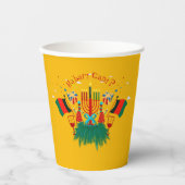 Bewerk tekst Kwanzaa-feest Papieren Bekers (Voorkant)