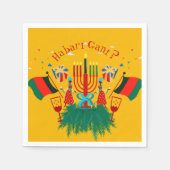 Bewerk tekst Kwanzaa-feestcocktail Servet (Voorkant)