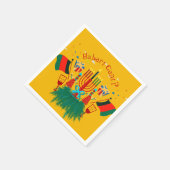 Bewerk tekst Kwanzaa-feestcocktail Servet (Hoek)