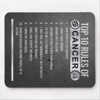 Bewerkbaar 12 Zodiac-tekens -Top 10 regels Muismat