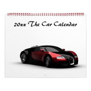 Bewerkbaar 20xx De auto kalender