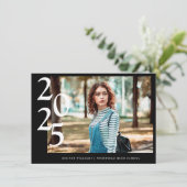 Bewerkbaar 4 Foto (1+3) High School Afstuderen Aankondiging (Staand voorkant)