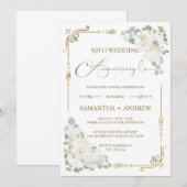 Bewerkbaar 50e bruiloft Jubileum Kaart (Voorkant / Achterkant)