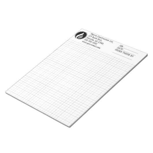 Bewerkbaar Aangepast Rastergrafiek Notitieblok (Schuin)