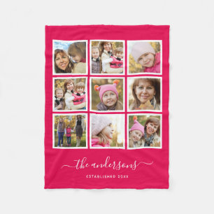 bewerkbaar achtergrondkleureninkuilscript fleece deken