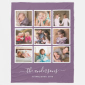 bewerkbaar achtergrondkleureninkuilscript fleece deken (Voorkant)