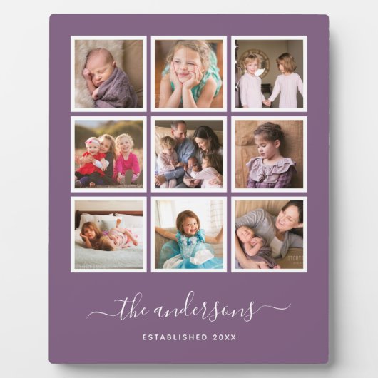 bewerkbaar achtergrondkleureninkuilscript fotoplaat (Voorkant)