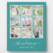 bewerkbaar achtergrondkleureninkuilscript fotoplaat (Voorkant)