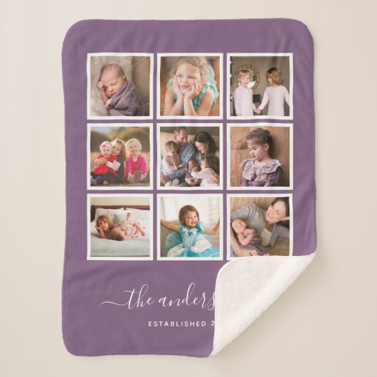 bewerkbaar achtergrondkleureninkuilscript sherpa deken (Voorkant)