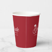 Bewerkbaar Achtergrondkleurentoetsenbord Afstudere Papieren Bekers (Rechts)