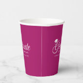 Bewerkbaar Achtergrondkleurentoetsenbord Afstudere Papieren Bekers (Rechts)